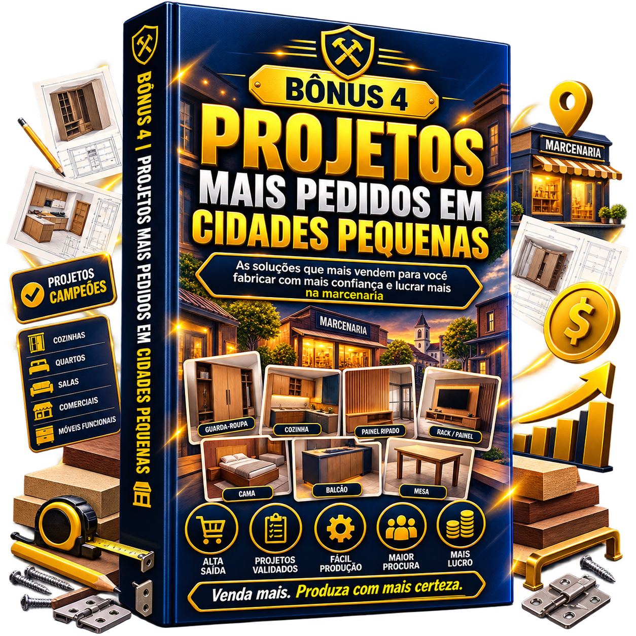 BÔNUS 4: Projetos mais pedidos pelos clientes